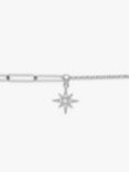 Olivia Burton Celestial North Star Mismatch Chain Bracelet, Silver