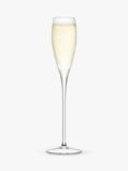 LSA International Wine Champagne Glass Flutes, Set of 2, 160ml, Clear