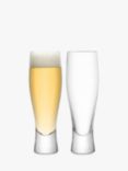 LSA International Bar Collection Lager Glass, Set of 2, 400ml, Clear