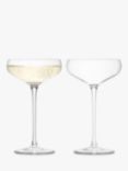 LSA International Wine Saucer Glass, Set of 2, 300ml, Clear