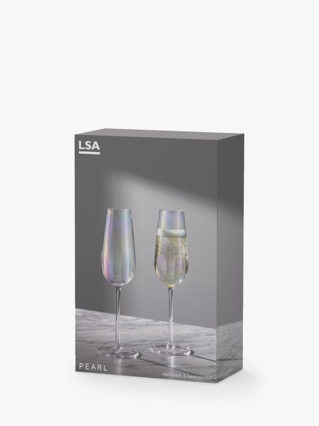LSA Pearl Flutes Iridescent Champagne Flutes – Lewis and Fay