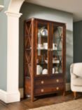 Laura Ashley Balmoral Display Storage Cabinet, Dark Chestnut