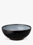 Denby Halo Stoneware Coupe Cereal Bowls, Set of 4, 17cm, Black/Multi