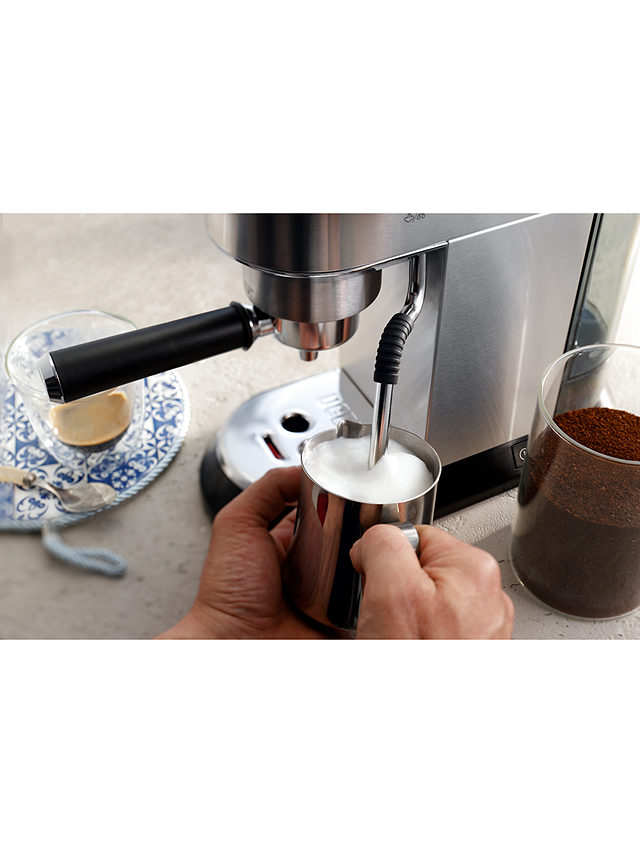 De'Longhi Dedica Arte Metallics Espresso Coffee Machine, Stainless Steel