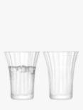 LSA International Aurelia Optic Glass Tumblers, Set of 2, 340ml, Clear