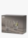 LSA International Aurelia Optic Glass Tumblers, Set of 2, 340ml, Clear