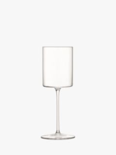 LSA International Otis White Wine Glasses Set of 4