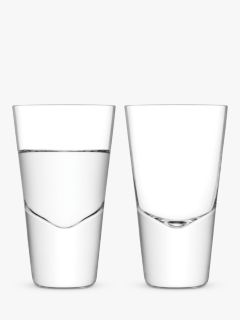 LSA International Bar Vodka Shot Glass, Set of 2, Clear