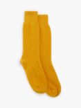 John Lewis Pure Cashmere Bed Socks, Ochre