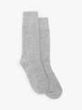 John Lewis Pure Cashmere Bed Socks, Light Grey