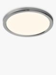 Nordlux Oja 29 Flush Bathroom Ceiling Light, White/Chrome
