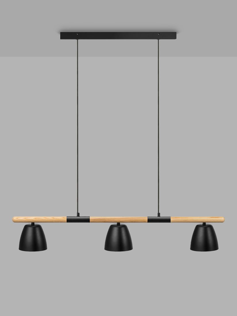 Photo of Nordlux theo 3 pendant bar ceiling light black