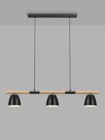 Nordlux Theo 3 Pendant Bar Ceiling Light, Black