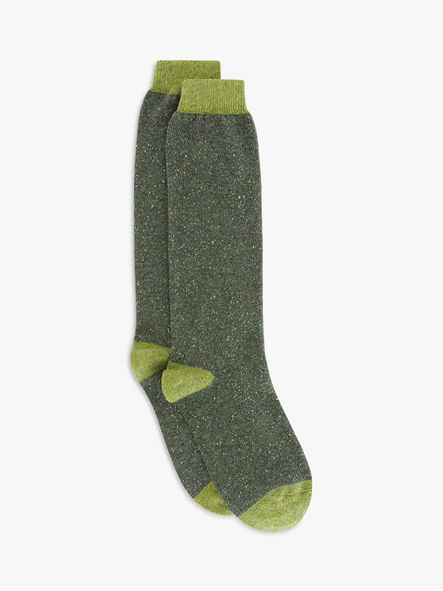 johnlewis.com | Women's Wool Silk Blend Knee High Socks, Green