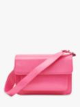 HVISK Basel Shiny Structure Cross Body Bag, Shocking Pink