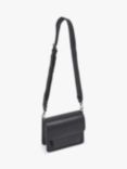 HVISK Cayman Pocket Structure Smooth Cross Body Bag, Black