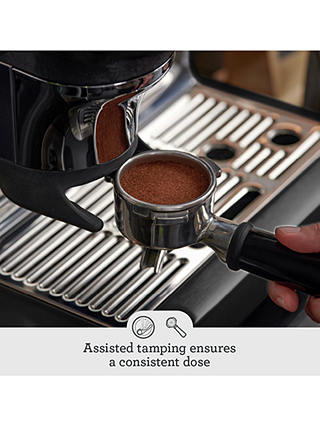 Sage the Barista Express™ Impress Coffee Machine, Black Truffle
