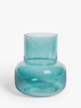 John Lewis Coloured Glass Vase, H27cm, Blue