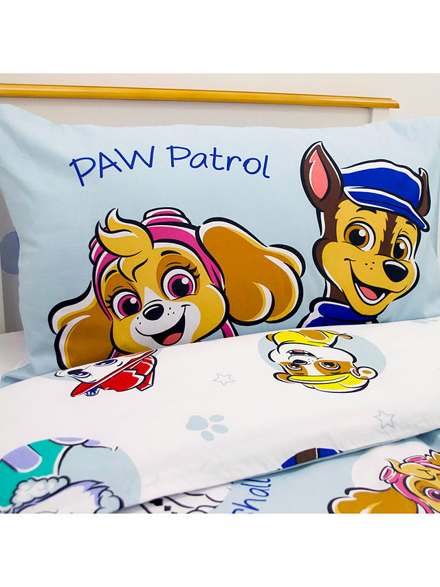 Paw Patrol Reversible Duvet Cover and Pillowcase Set, Blue/Multi , Single Set