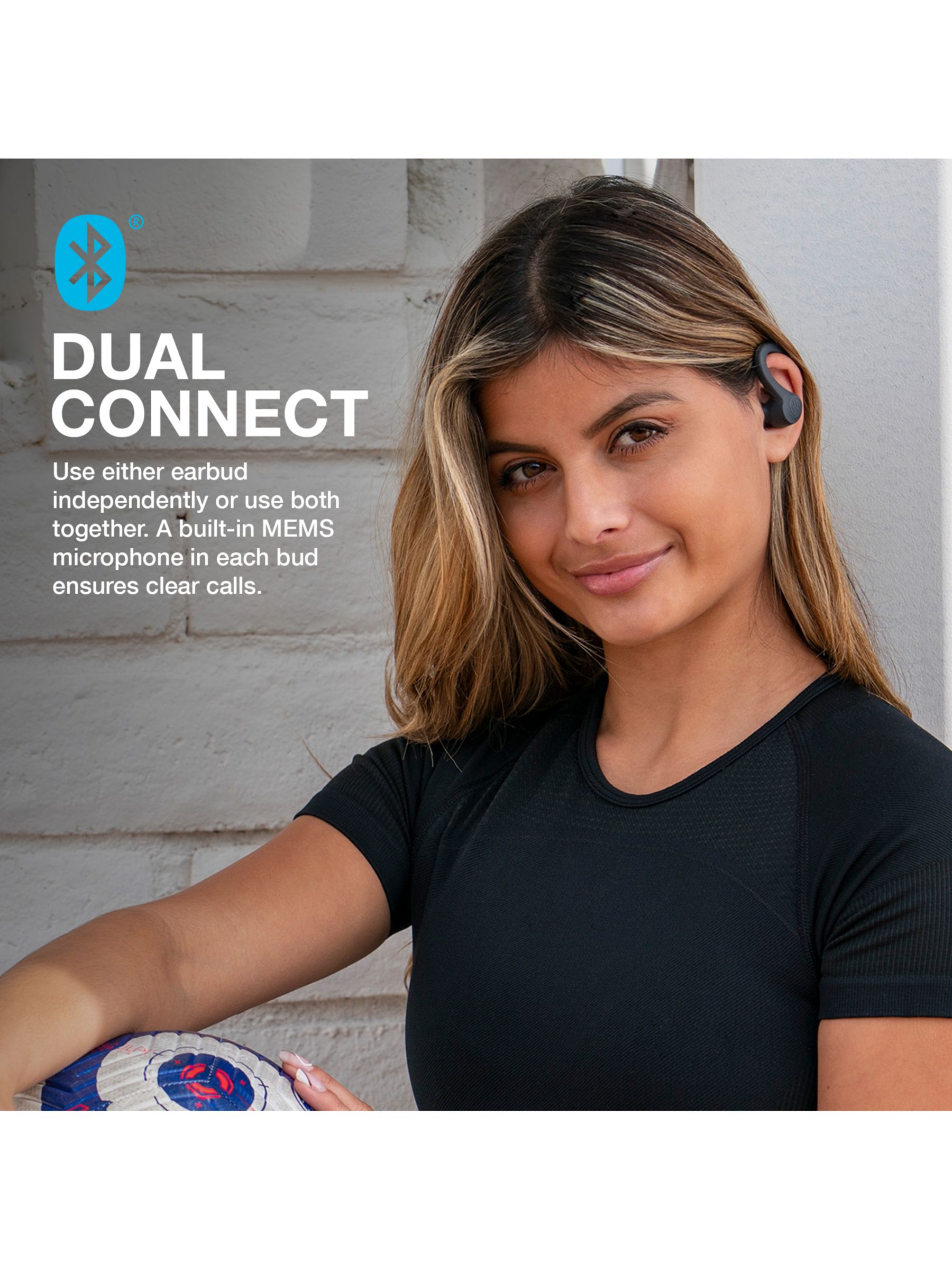 Jlab Audio Go Air Sport True Wireless Bluetooth In-Ear Headphones with  Mic/Remote, Graphite