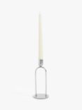 John Lewis Steel Elevated Candle Holder, Silver