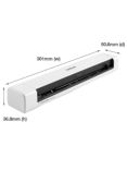 Brother DSmobile DS-640 Portable Document Scanner, White