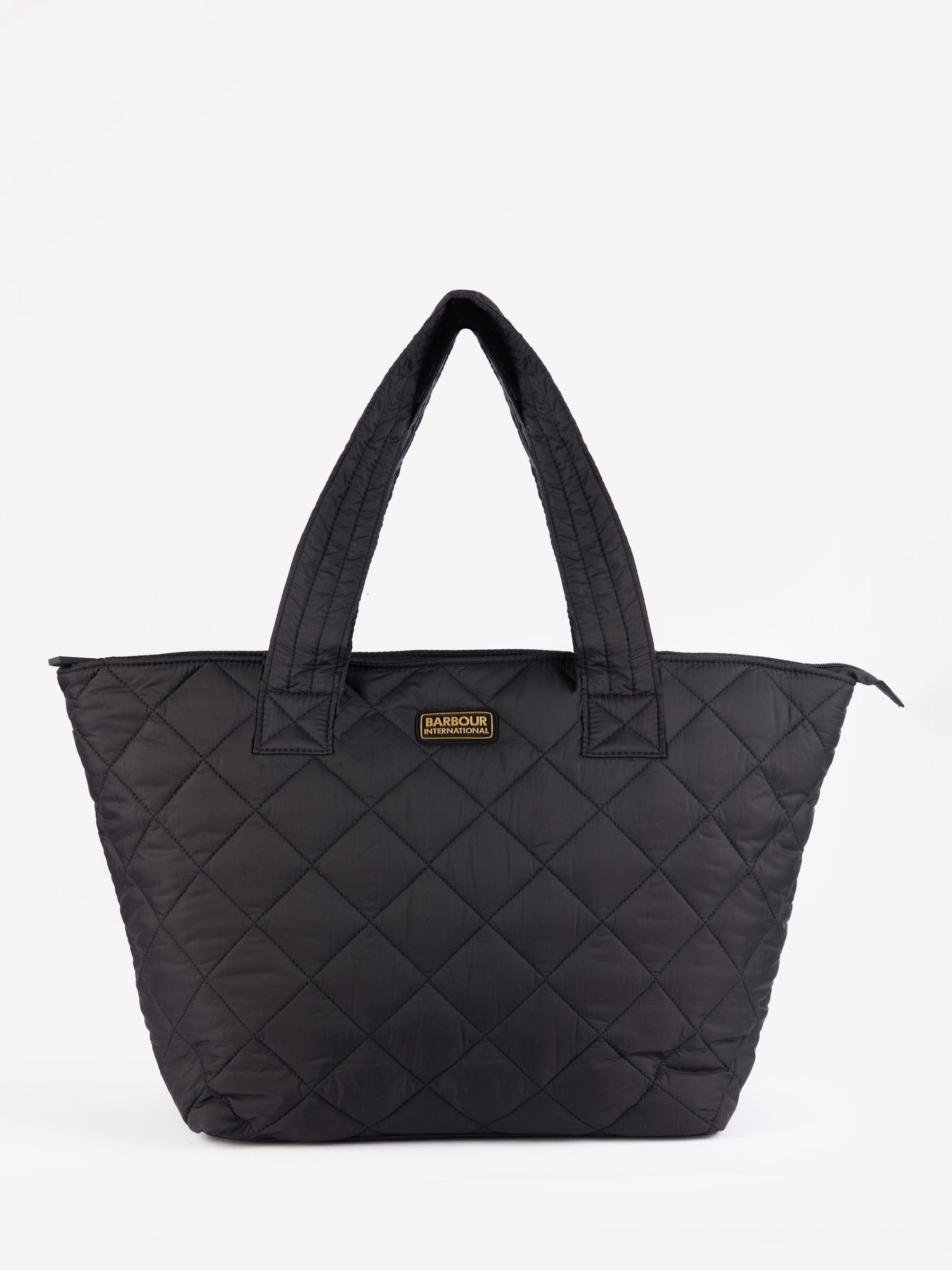 Barbour International Chicane Quilted Tote Bag, Black