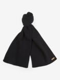 Barbour International Mallory Beanie Hat & Scarf Gift Set, Black