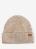 Barbour Pendle Beanie Hat, Light Trench