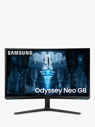 Samsung Odyssey Neo G8 LS32BG850NUXXU 4K Ultra HD Curved Gaming Monitor, 32”, White