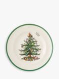 Spode Christmas Tree Stoneware Dinner Plate, 27cm, White/Green