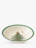 Spode Christmas Tree Stoneware Cereal Bowl, 15cm, White/Green