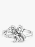 Milton & Humble Jewellery Second Hand 14ct White Gold 3 Stone Diamond Ring