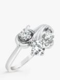 Milton & Humble Jewellery Second Hand 14ct White Gold 3 Stone Diamond Ring