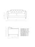 Swoon Mendel Medium 2 Seater Sofa, Gold Leg, Fern Green Velvet