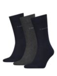 Calvin Klein Crew Socks, One Size, Pack of 3, Navy/Grey