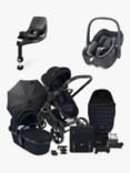iCandy Peach 7 Pushchair & Accessories with Maxi-Cosi Pebble Baby Car Seat and Base Bundle, Black/Essential Graphite