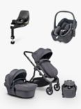 iCandy Orange Pushchair and Carrycot with Maxi-Cosi Pebble Baby Car Seat and Base Bundle, Dark Slate/Essential Graphite