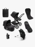 Bugaboo Fox 5 Pushchair & Accessories Essential Bundle, Midnight Black