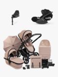 iCandy Peach 7 Pushchair & Accessories with Cybex Cloud Z2 Baby Car Seat and Base Z2 Bundle, Cookie/Deep Black