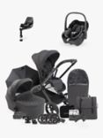 iCandy Core Pushchair & Accessories with Maxi-Cosi Pebble 360 Baby Car Seat and Base Bundle, Dark Grey/Essential Black