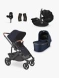 Uppababy Cruz V2 Pushchair with Maxi-Cosi Pebble 360 Pro Baby Car Seat and Base Bundle, Noa/Essential Black