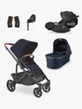 Uppababy Cruz V2 Pushchair with Cybex Cloud T Baby Car Seat and Base T Bundle, Noa/Deep Black