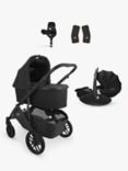 Uppababy Vista V2 Pushchair with Maxi-Cosi Pebble 360 Pro Baby Car Seat and Base Bundle, Jake/Essential Black