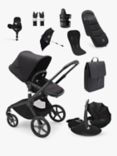 Bugaboo Fox 5 Pushchair with Maxi-Cosi Pebble 360 Pro2 Baby Car Seat and Base Bundle, Midnight Black/Essential Black