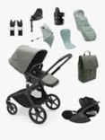 Bugaboo Fox 5 Pushchair with Cybex Cloud T Baby Car Seat and Base T Bundle, Forest Green/Deep Black