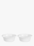John Lewis Porcelain Round Individual Pie Oven Dish, Pack of 2, 12.5cm, White