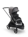 Bugaboo Dragonfly Pushchair, Carrycot & Accessories Essential Bundle, Grey Melange