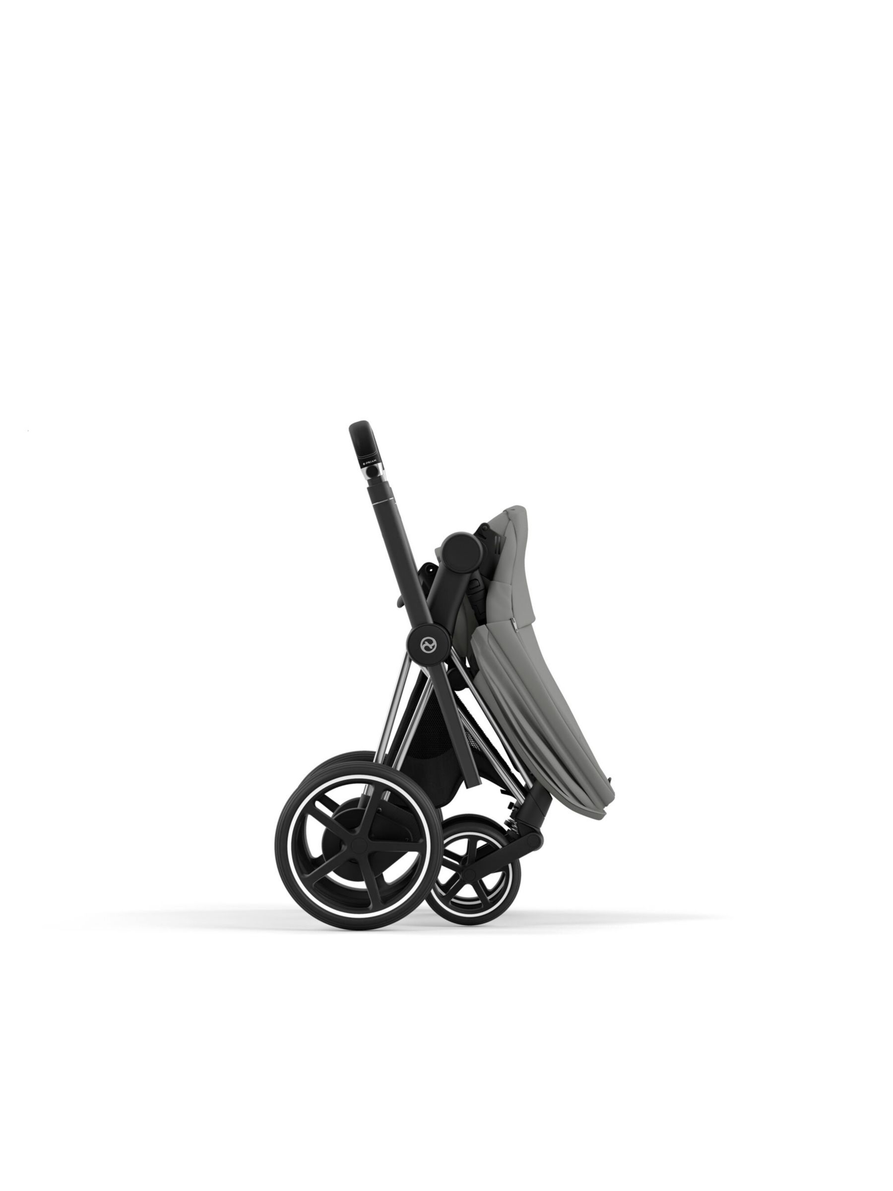 Cybex e-Priam Pushchair Chassis & Seat Pack Bundle, Black/ Mirage Grey