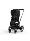 Cybex e-Priam Pushchair Chassis & Seat Pack Bundle, Black